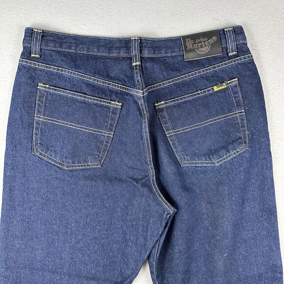 Dr Marten Air Wair Relaxed Fit Jeans Men’s 36x32 Dark Wash Blue Denim‎ Pants - Picture 15 of 16